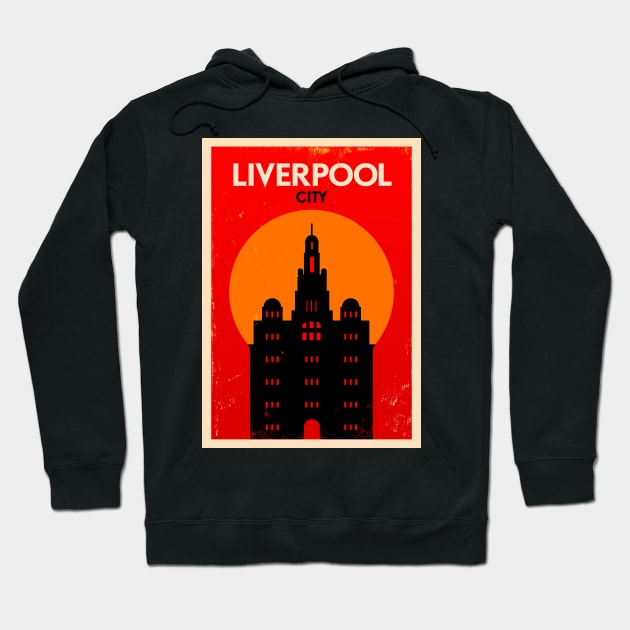 Liverpool Poster Design Hoodie by kursatunsal